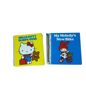 Vintage 1982‎ Sanrio Hello Kitty and My Melody Board Books Lot READ